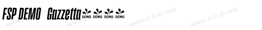 FSP DEMO   Gazzetta字体转换